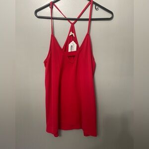 Adrienne NWT womens *lailah spaghetti strap tank* hot pink size medium.